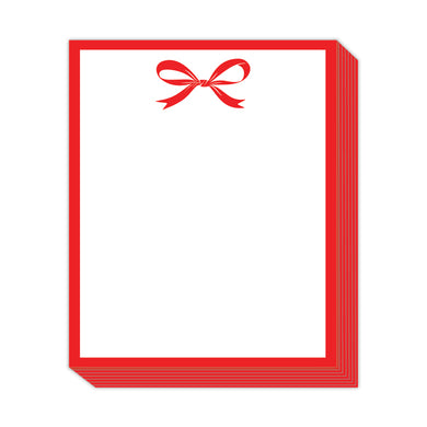 Red Bow Notepad