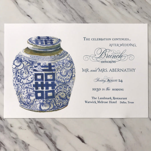 Ginger Jar Invitation