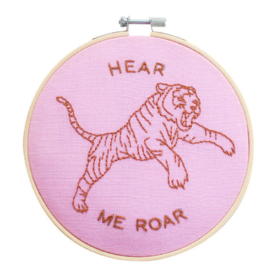 Hear Me Roar Embroidery Kit