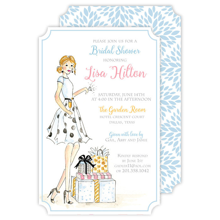 Fashionista Bride to Be Invitation