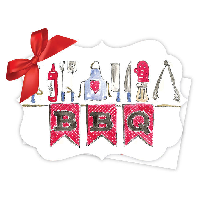 BBQ Die Cut Invitation