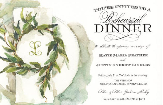 Crisp Linen Invitation