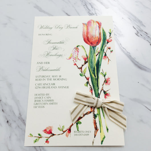 Buds & Bulbs Invitation