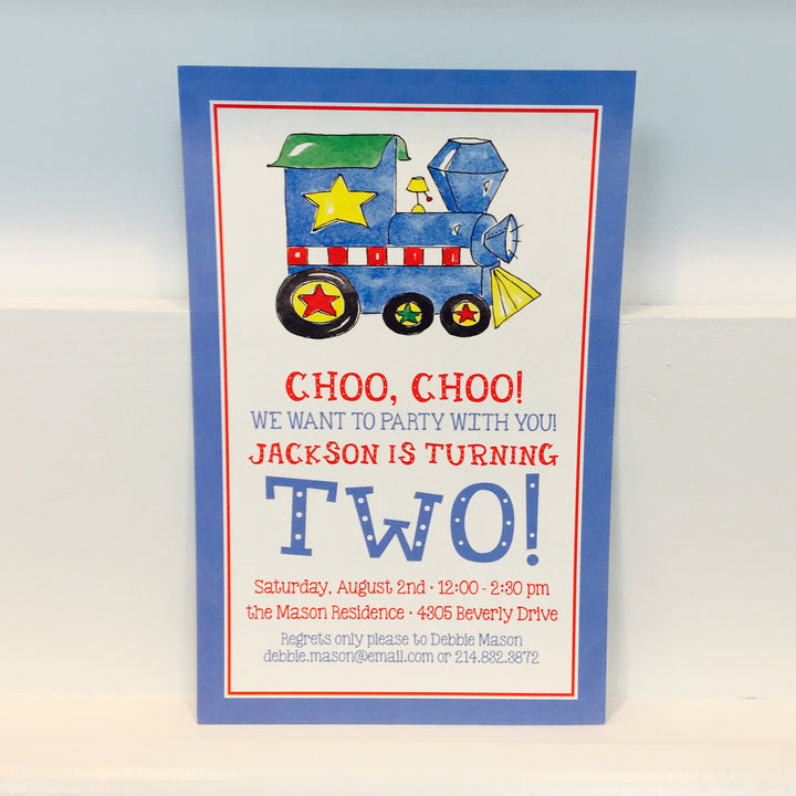 Birthday Choo Choo Invitation