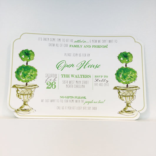 Topiaries Invitation