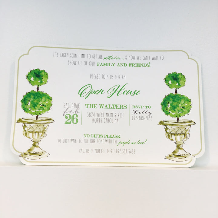 Topiaries Invitation