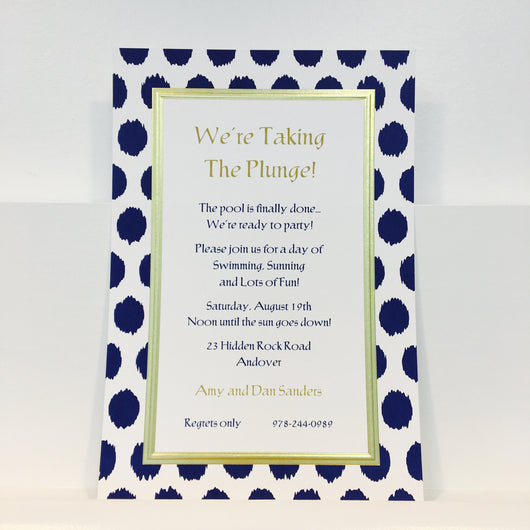 Zest Blue Invitation