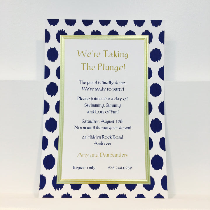 Zest Blue Invitation