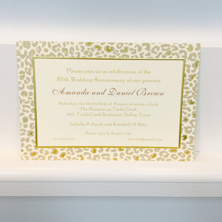 Serengeti Jaguar Invitation