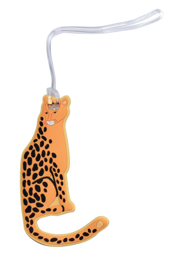 Silicone Luggage Tag | Cheetah