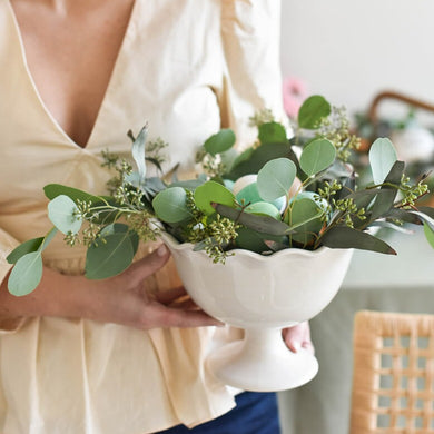 Signature White | Ruffle Footed Trifle Bowl