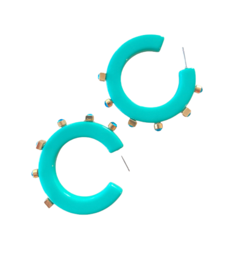 City Girl Hoop | Turquoise