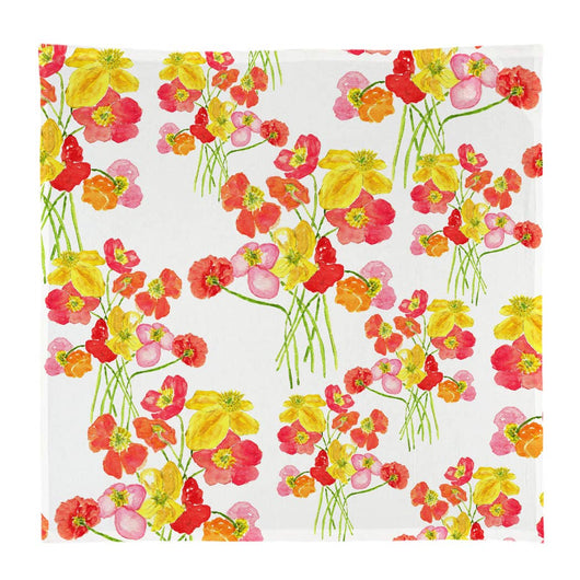 Kitchen Squares | Colorful Poppies