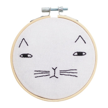 Donna Wilson Cat Hoop Embroidery Kit