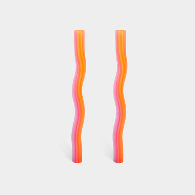 Wiggle Candle Sticks | Pink + Orange
