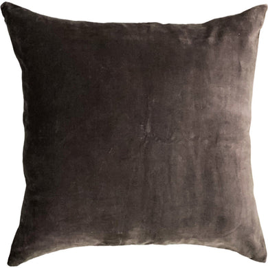 Velvet Throw Pillow | Chocolate