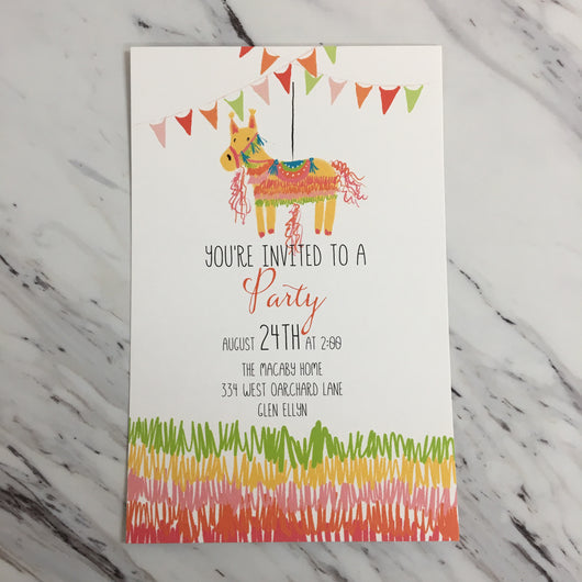 Pinata Invitation