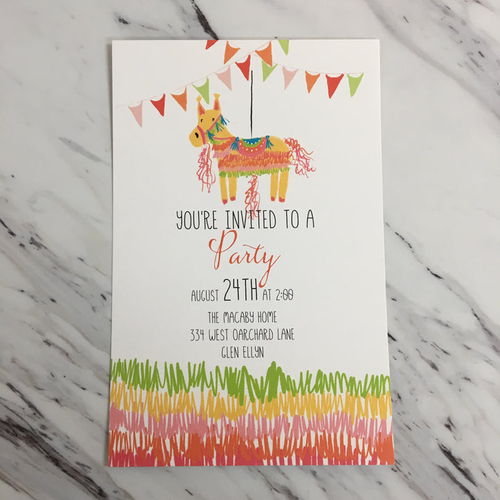 Pinata Invitation