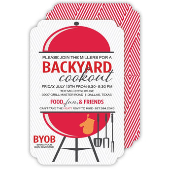 Backyard Grill Invitation
