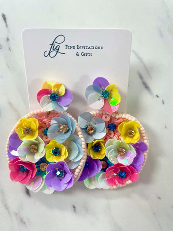 Beaded Blooms Earrings