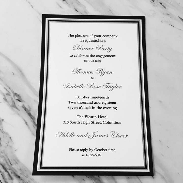 Chatham Black Invitation