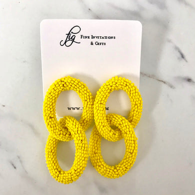 Lollie Link Earring | Yellow