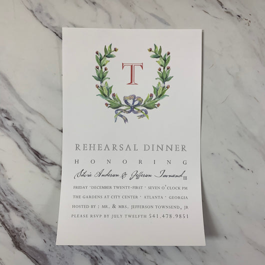 Bay Garland Invitation