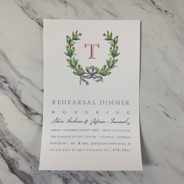 Bay Garland Invitation