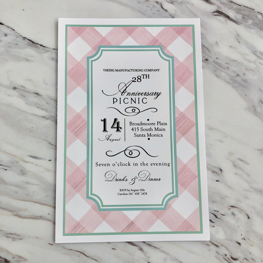 Buffalo Blush Invitation