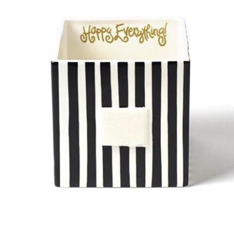 Medium Nesting Cube | Black Stripe