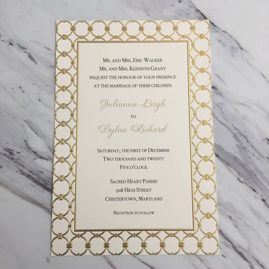 Athena Ivory Invitation