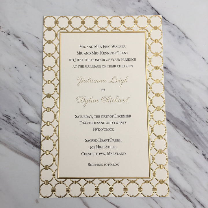 Athena Ivory Invitation