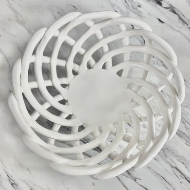 Woven Bread Basket | White
