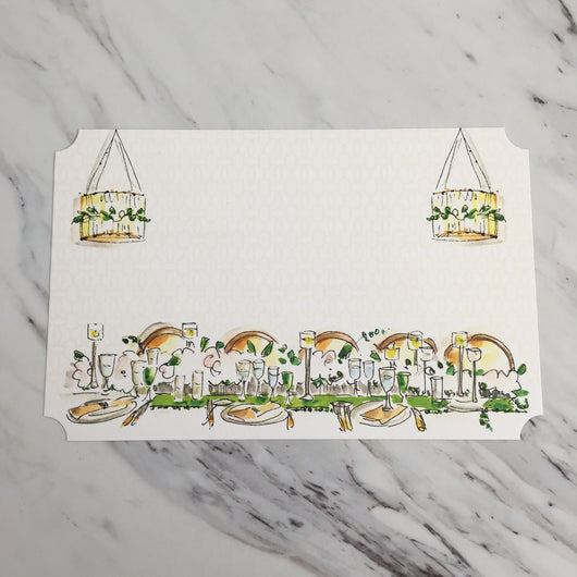 Rehearsal Dinner Table Invitation