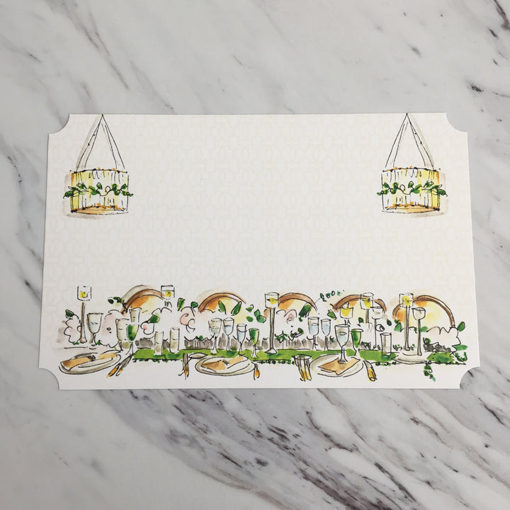 Rehearsal Dinner Table Invitation