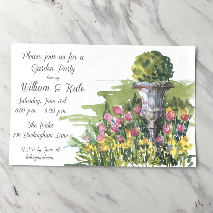 Kirby's Urn Invitation