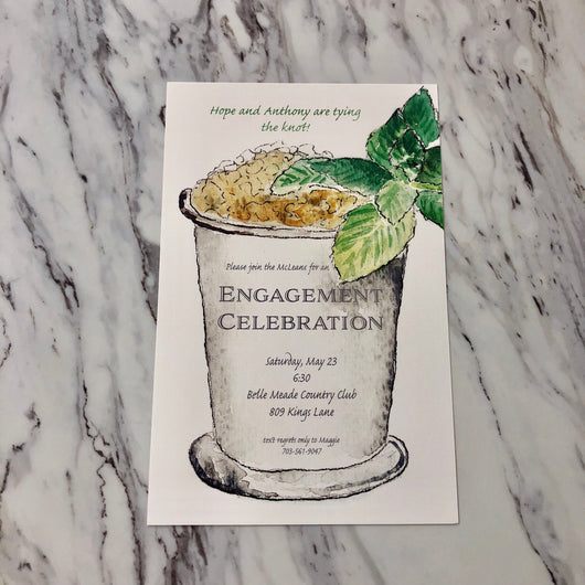 Mint Julep Invitation