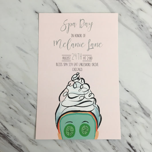 Spa Day Invitation