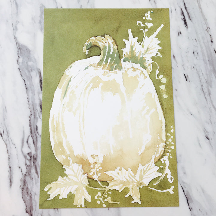 White Pumpkin Invitation