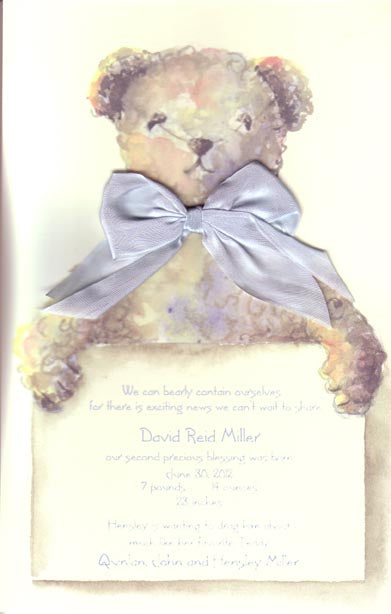 Tebbie Blue Invitation