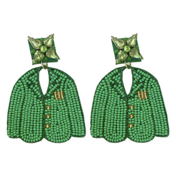 Green Jacket Earrings